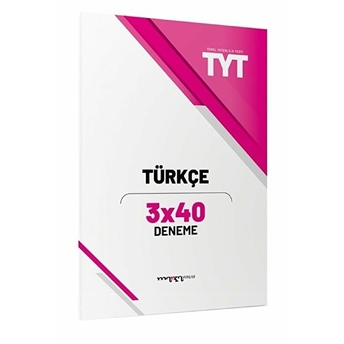 Yks Tyt Türkçe 3X40 Deneme Kolektif