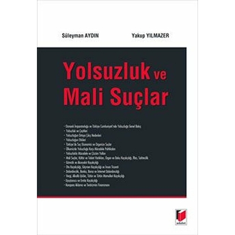 Yolsuzluk Ve Mali Suçlar