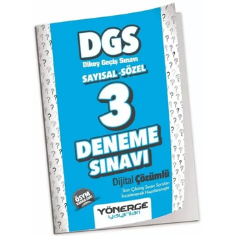 Yönerge Yayınları 2023 Dgs 3 Deneme Çözümlü Komisyon