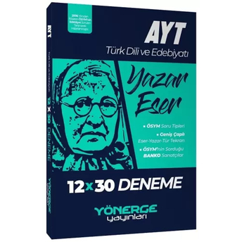 Yönerge Yayınları Ayt Türk Dili Ve Edebiyatı Yazar Eser 12X30 Deneme Komisyon