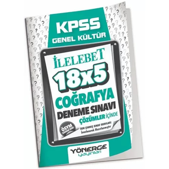 Yönerge Yayınları Kpss Coğrafya Ilelebet 18X5 Deneme Çözümlü Komisyon