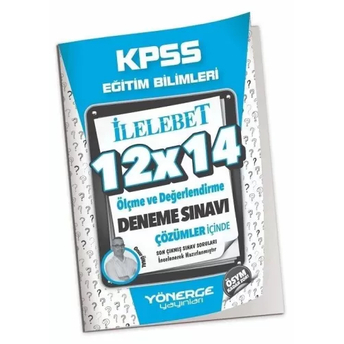 Yönerge Yayınları Kpss Eğitim Bilimleri Ölçme Ve Değerlendirme 12X14 Deneme Çözümlü Onur Ünal