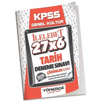 Yönerge Yayınları Kpss Tarih Ilelebet 27X6 Deneme Çözümlü Komisyon