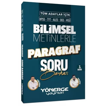 Yönerge Yayınları Kpss Tyt Ales Dgs Msü Bilimsel Metinlerle Paragraf Soru Bankası Galip Turan