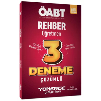 Yönerge Yayınları Öabt Rehber Öğretmen 3 Deneme Çözümlü Fatma Bülbül