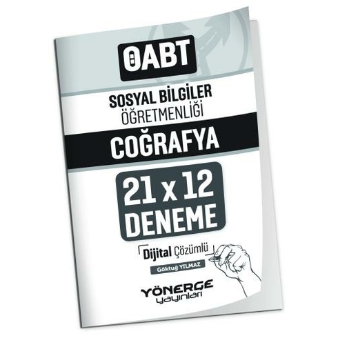 Yönerge Yayınları Öabt Sosyal Bilgiler Öğretmenliği Coğrafya 21X12 Deneme Çözümlü Göktuğ Yılmaz