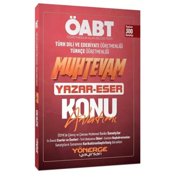 Yönerge Yayınları Öabt Türk Dili Edebiyatı-Türkçe Muhtevam Yazar Eser Konu Anlatımı Komisyon