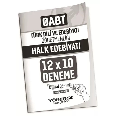 Yönerge Yayınları Öabt Türk Dili Ve Edebiyatı Öğretmenliği Halk Edebiyatı 12X10 Deneme Çözümlü Galip Turan