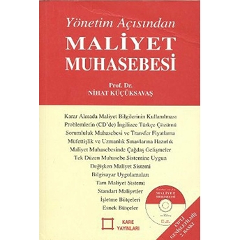 Yönetim Açısından Maliyet Muhasebesi (Cd Li) Nihat Küçüksavaş