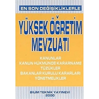 Yüksek Öğretim Mevzuatı