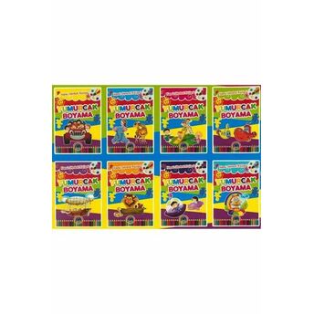 Yumurcak Boyama (8 Kitap Set) Komisyon