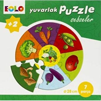 Yuvarlak Puzzle-Sebzeler