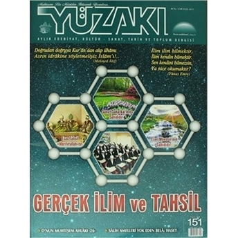 Yüzakı Aylık Edebiyat Kültür Sanat Tarih Ve Toplum Dergisi Sayı: 151 Eylül 2017