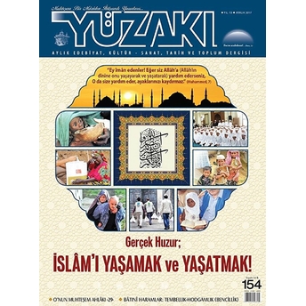 Yüzakı Aylık Edebiyat Kültür Sanat Tarih Ve Toplum Dergisi Sayı: 154 Aralık 2017