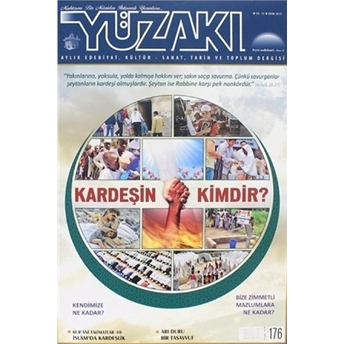 Yüzakı Aylık Edebiyat, Kültür - Sanat, Tarih Ve Toplum Dergisi Sayı: 176 Ekim 2019