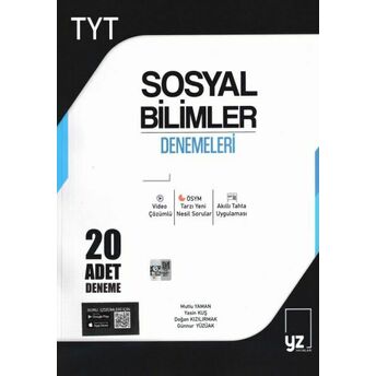 Yz Yayınları 2021 Tyt Sosyal Bilimler Denemeleri 20 Adet Deneme Mutlu Yaman, Yasin Kuş, Doğan Kızılırmak, Günnur Yüzüak