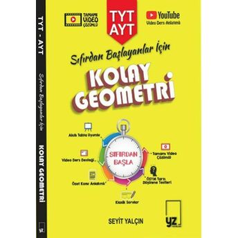 Yz Yayınları Tyt - Ayt Sıfırdan Başlayanlar Için Kolay Geometri Seyit Yalçın