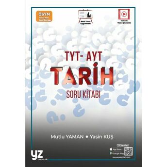 Yz Yayınları Yks Tyt - Ayt Tarih Soru Kitabı Mutlu Yaman , Yasin Kuş