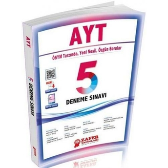 Zafer Yayınları Ayt 5 Li Deneme Sınavı Komisyon