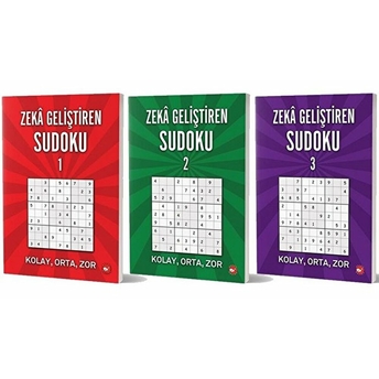 Zeka Geliştiren Sudoku Seti (3 Kitap Takım) Ramazan Oktay