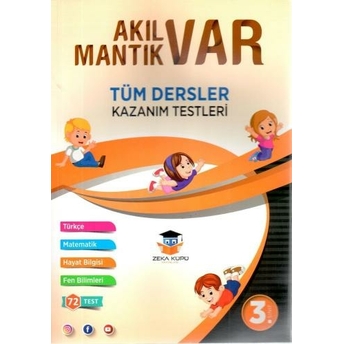 Zeka Küpü Yayınları 3. Sınıf Tüm Dersler Akıl Var Mantık Var Kazanım Testleri Komisyon