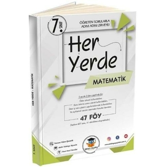 Zeka Küpü Yayınları 7. Sınıf Her Yerde Matematik 47 Föy Komisyon