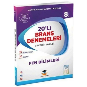 Zeka Küpü Yayınları 8. Sınıf Lgs Fen Bilimleri 20 Li Branş Denemeleri Komisyon