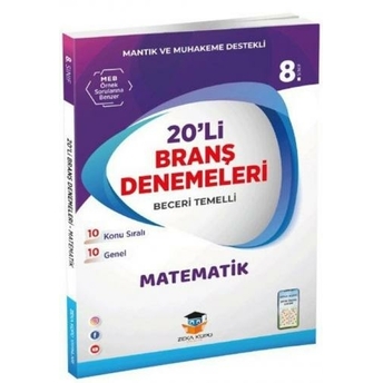 Zeka Küpü Yayınları 8. Sınıf Lgs Matematik 20 Deneme Komisyon