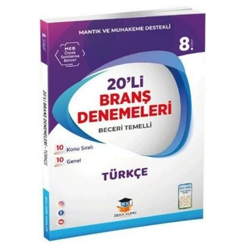 Zeka Küpü Yayınları 8. Sınıf Lgs Türkçe 20 Li Branş Denemeleri Komisyon