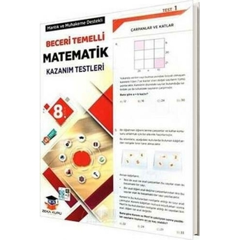 Zeka Küpü Yayınları 8. Sınıf Matematik Beceri Temelli Kazanım Testleri Komisyon