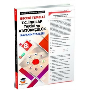 Zeka Küpü Yayınları 8. Sınıf T.c. Inkılap Tarihi Ve Atatürkçülük Beceri Temelli Kazanım Testleri Komisyon