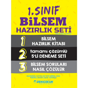 Zeki Çocuk Yayınları 1. Sınıf Bilsem Hazırlık Seti Komisyon