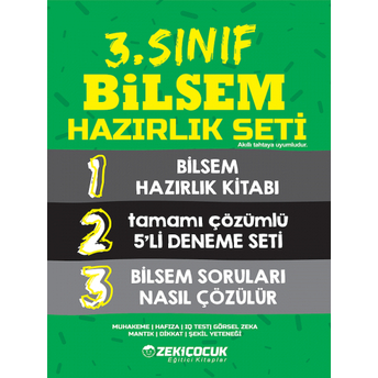 Zeki Çocuk Yayınları 3. Sınıf Bilsem Hazırlık Seti Komisyon