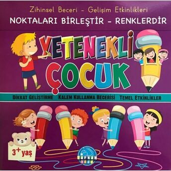 Zihinsel Beceri Gelişim Etkinlikleri Noktaları Birleştir Renklendir Yetenekli Çocuk 3