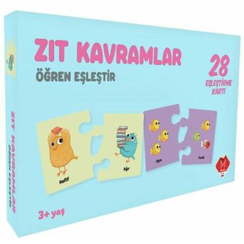 Zıt Kavramlar - Öğren Eşleştir (3 Yaş)