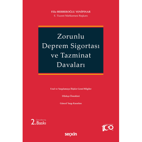 Zorunlu Deprem Sigortası Ve Tazminat Davaları Filiz Berberoğlu Yenipınar